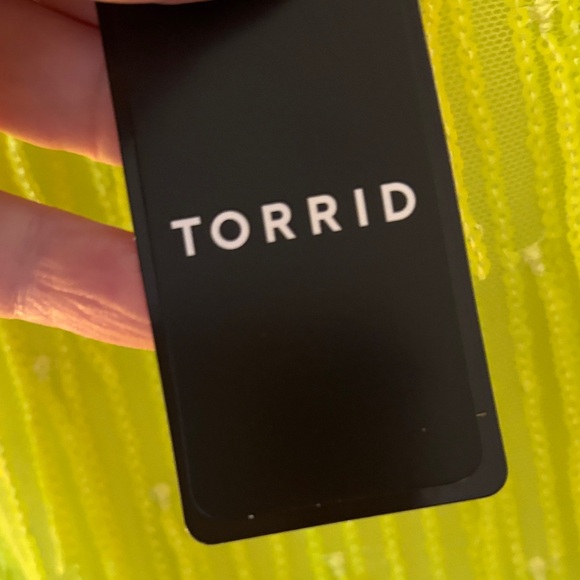 Torrid Vibrant Yellow Mini Dress with Fringe - Picture 3 of 6